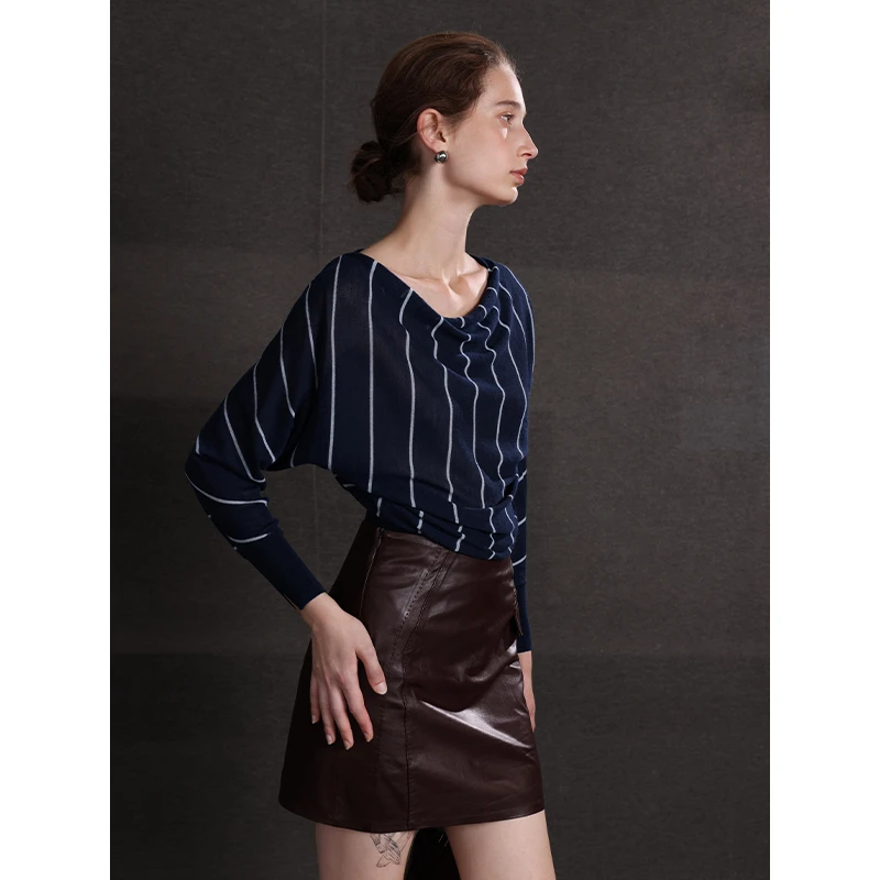 Mix Selection｜里约日记 可机洗复古条纹毛织长袖2025秋MSCJY0775