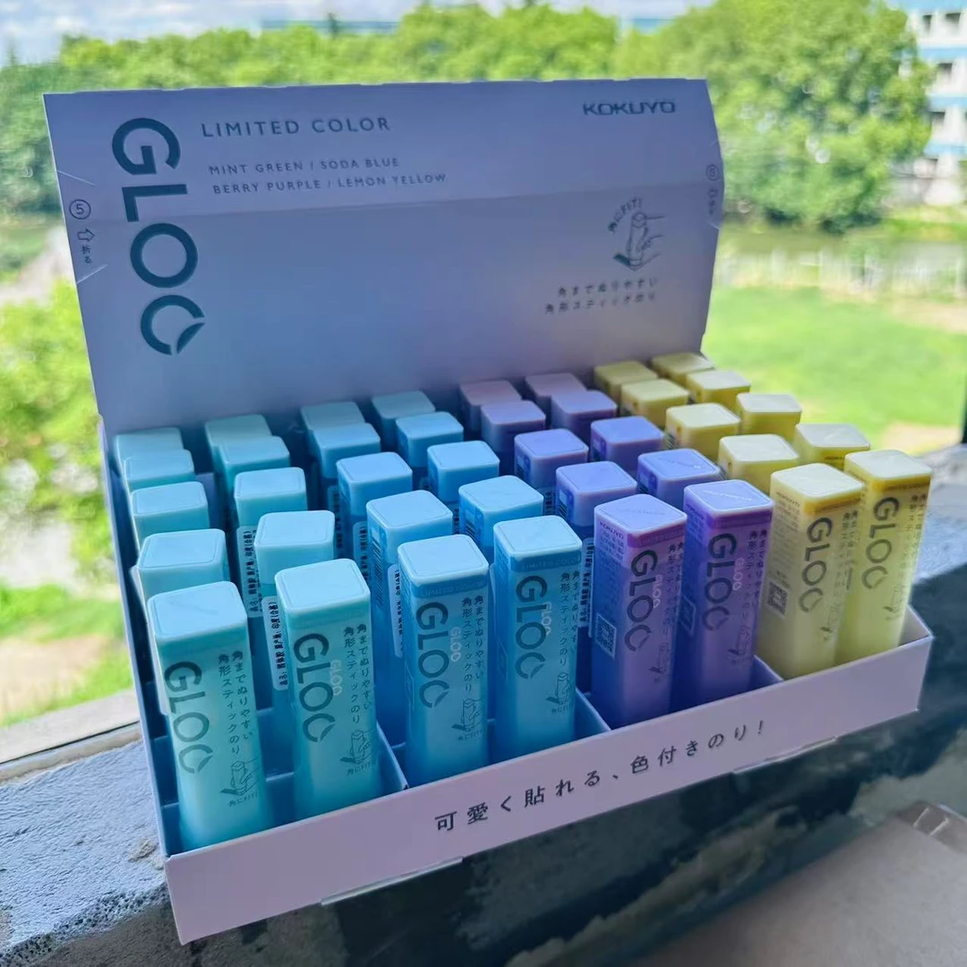 GLOO胶棒方形直角固体胶15g胶水粘性胶棒手工可爱胶粘用品