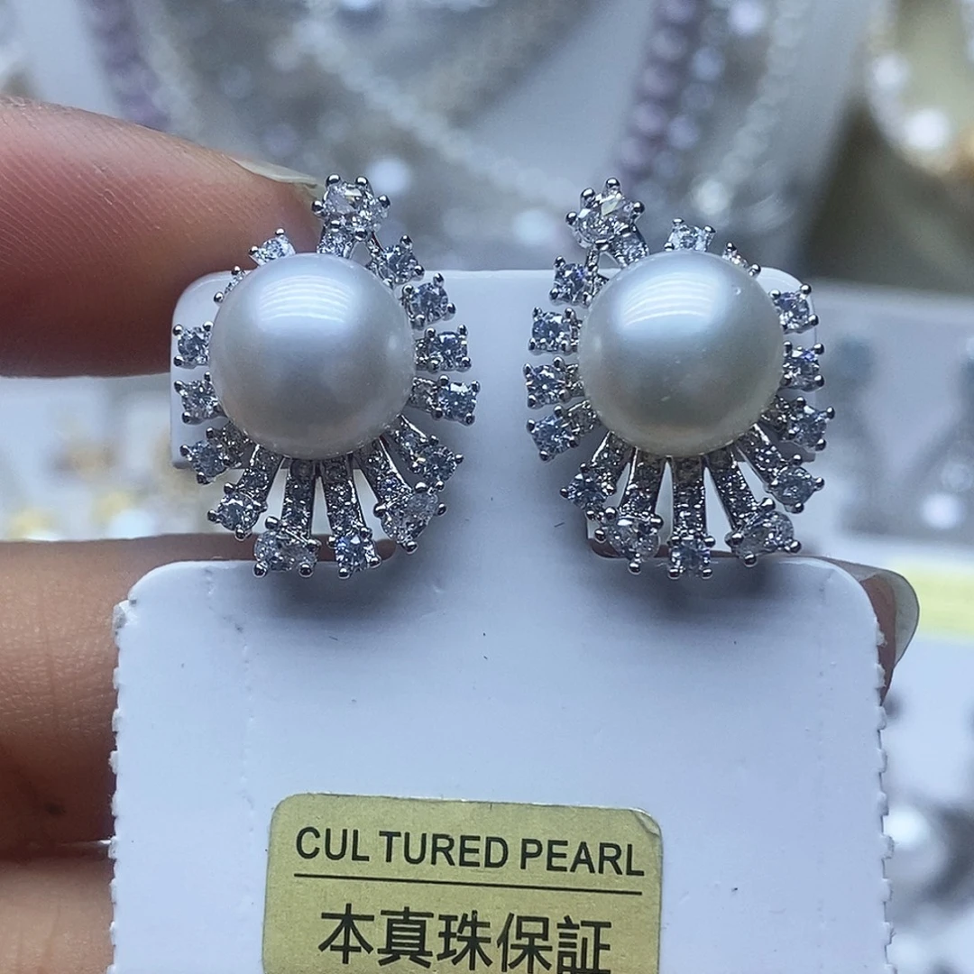 淡水珍珠耳钉未镶嵌
