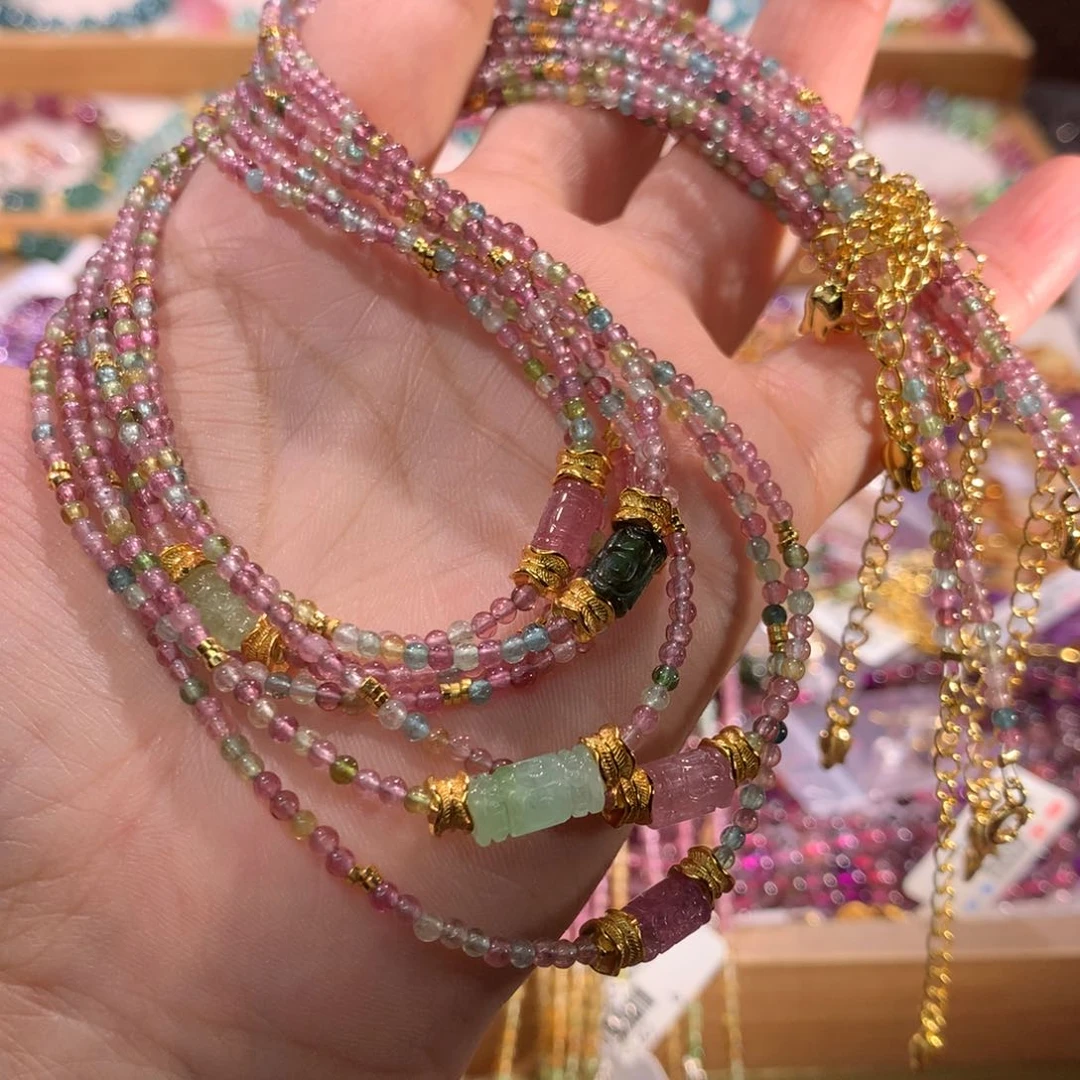 项链未镶嵌碧玺多样性发其一