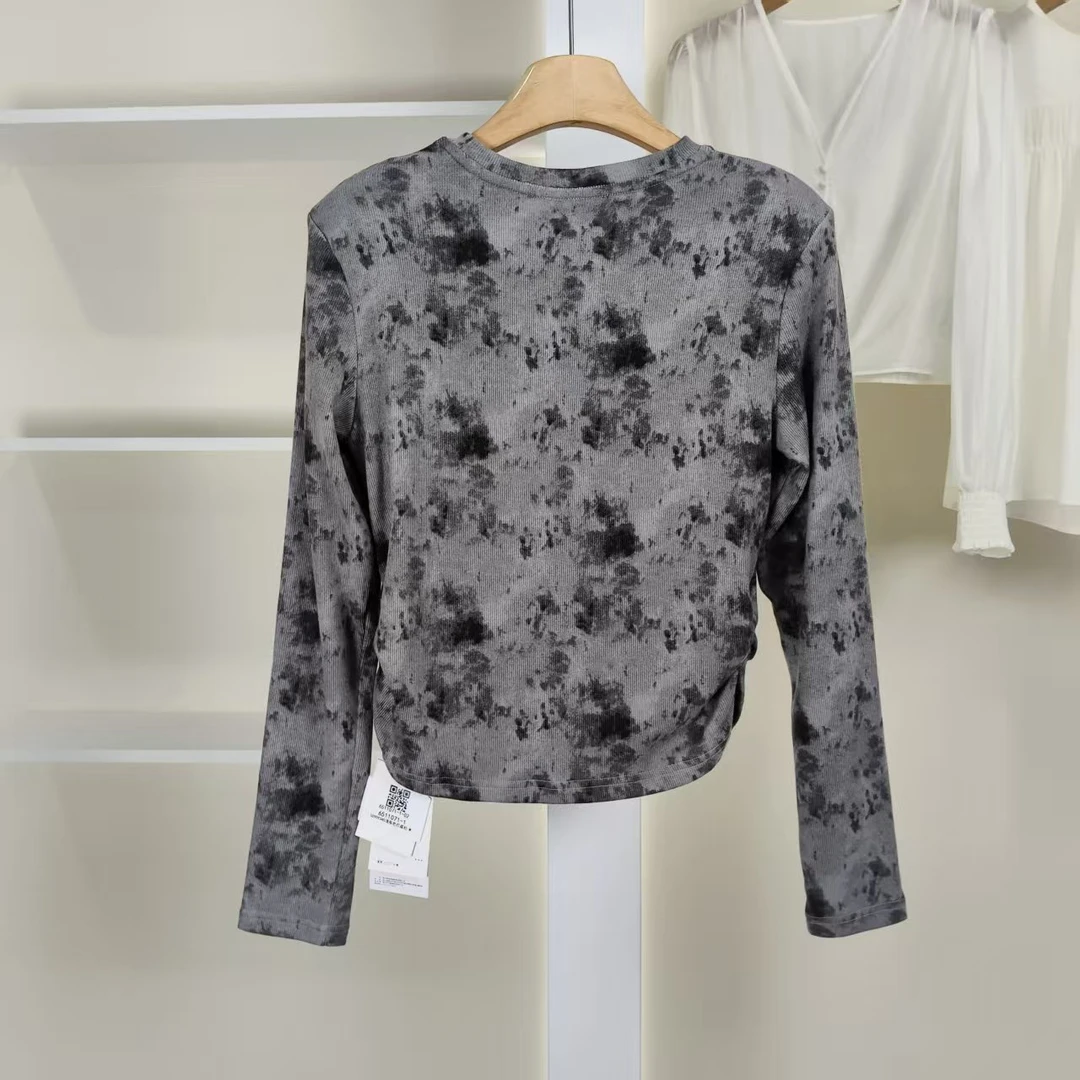 麦迪尚品【夕Y】50909345 春季简约时尚花色针织套头打底品牌女装