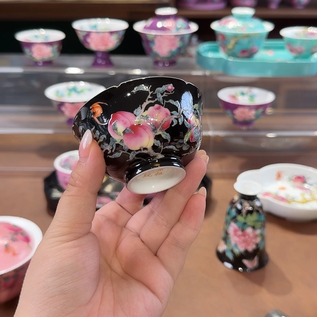 珐琅彩主人杯茶具套装