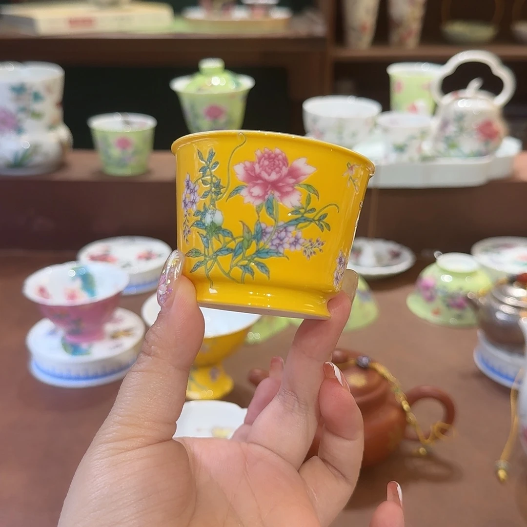 珐琅彩主人杯茶具套装
