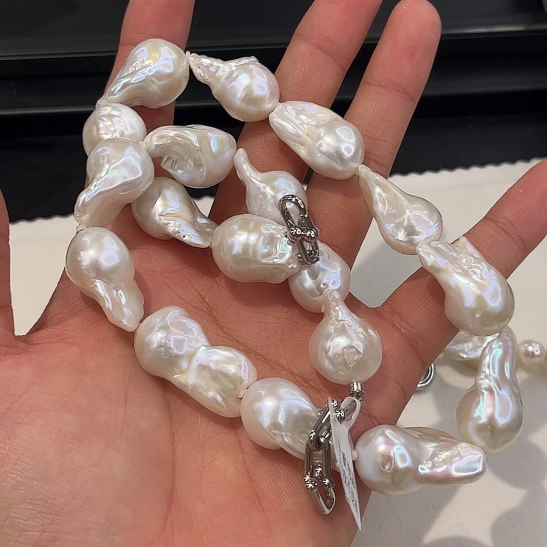 颈饰合金淡水珍珠
