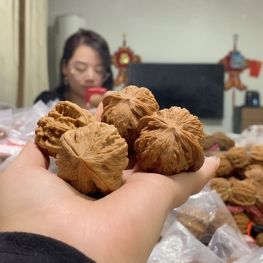 把件文玩核桃看**星磨盘大沽石打底