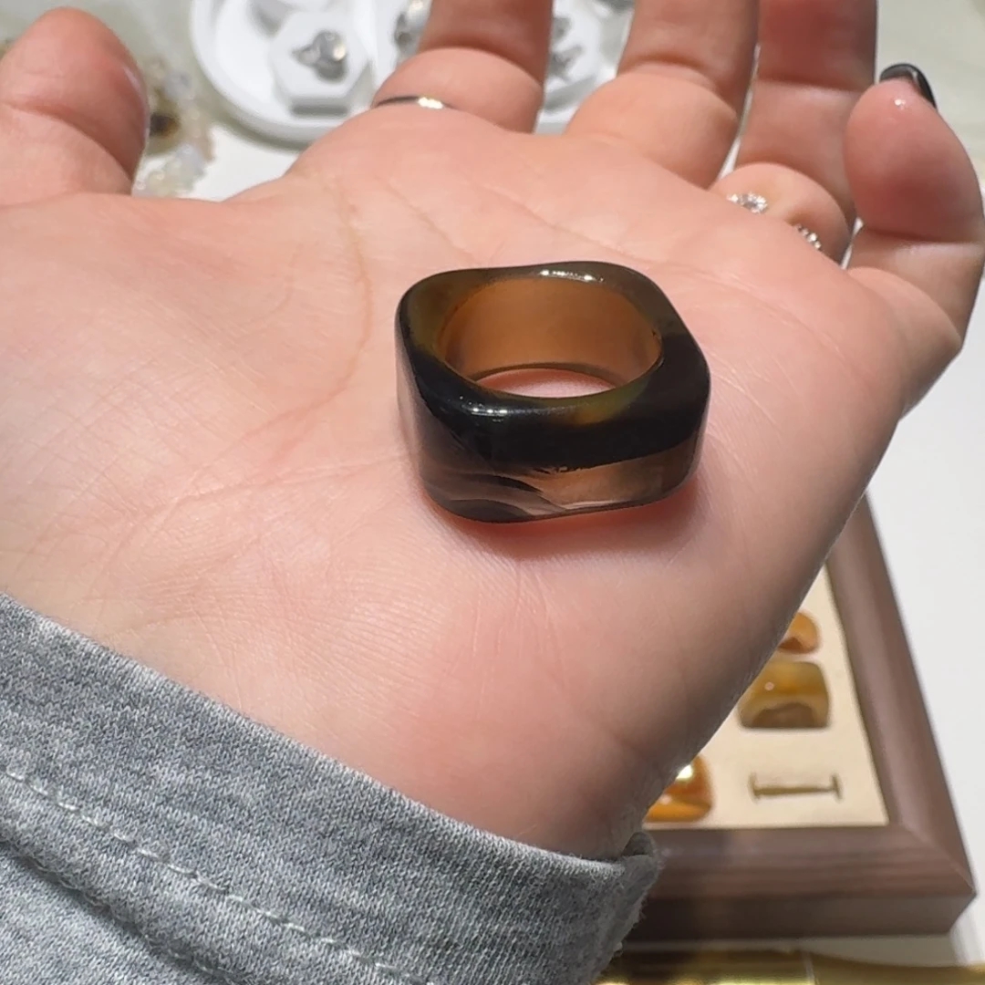 玛瑙/玉髓未镶嵌戒指港14/15/不退换