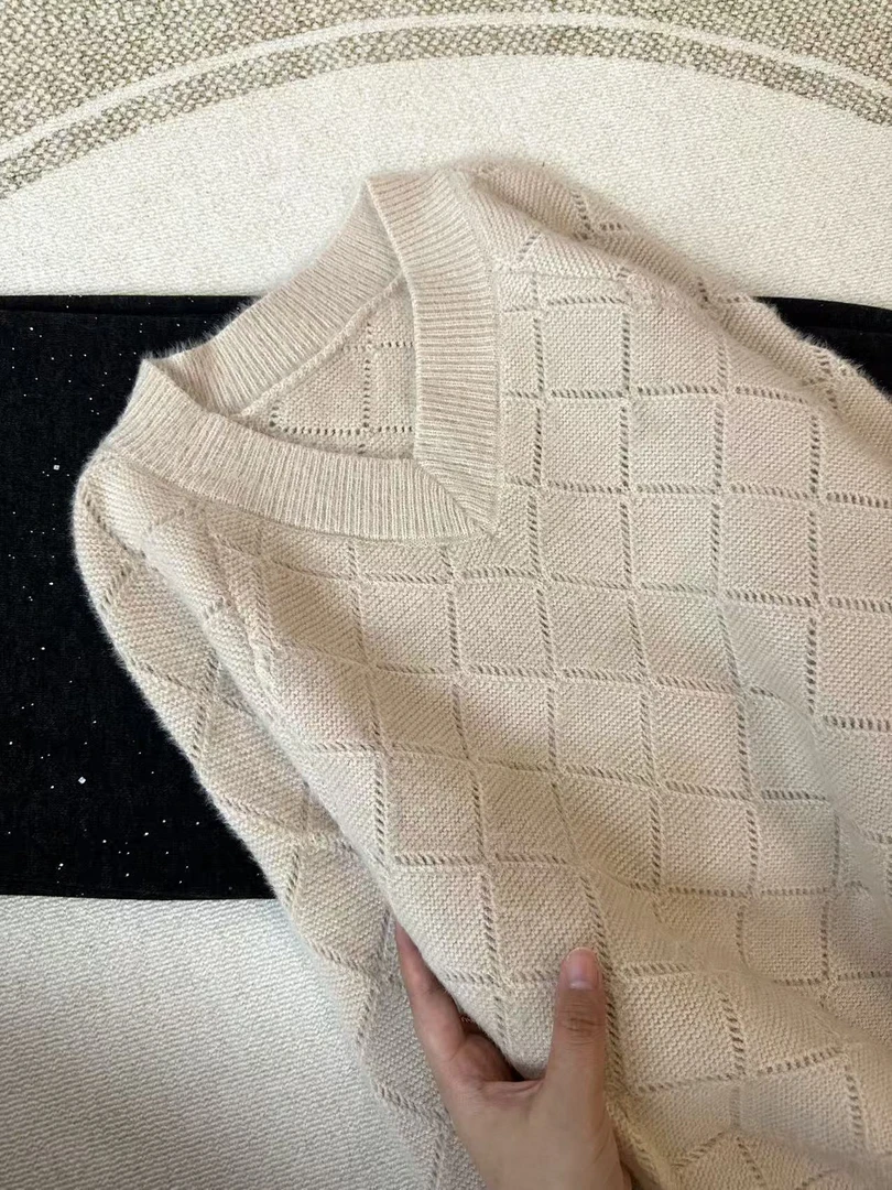 蝙蝠袖//秋冬简约软糯菱格百搭针织套头毛衣92616