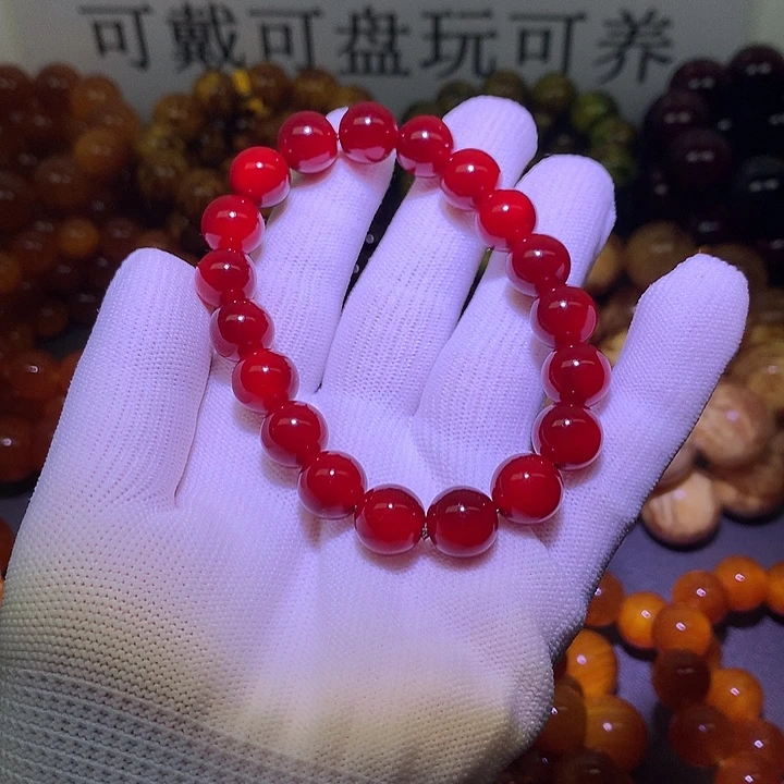 好****松木手串/手链1.1 帝王血龙木高冰透