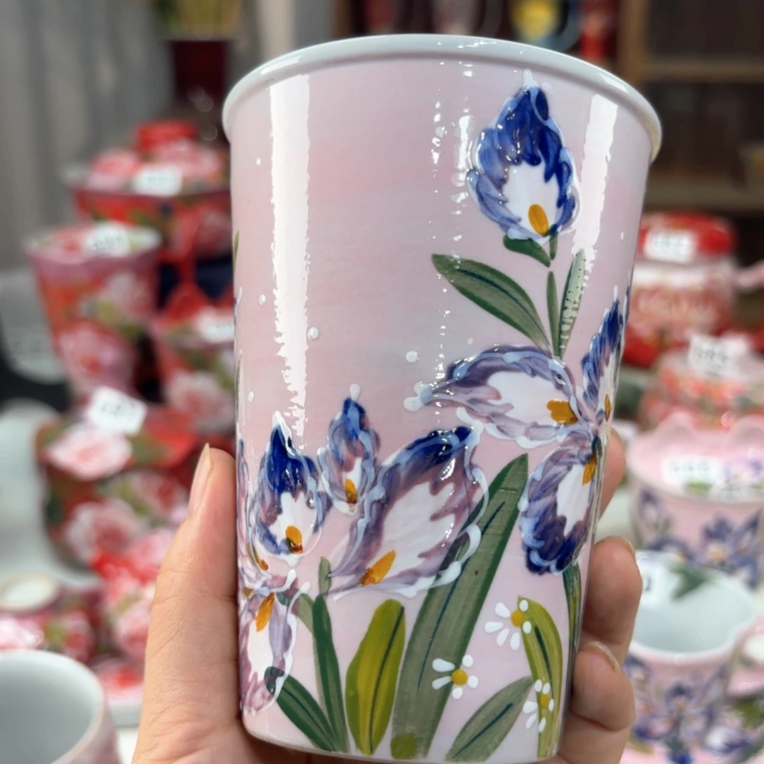 景德镇手绘高温釉下彩陶瓷茶具
