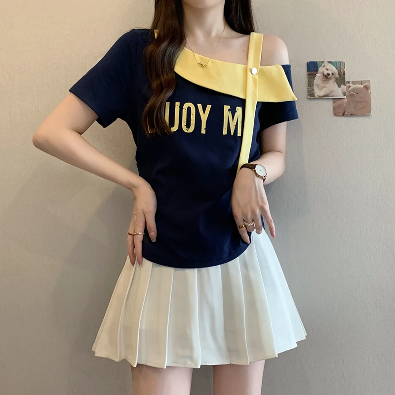 大码女装胖mm夏新款2025时尚百搭减龄短袖T恤显瘦遮肉修身上衣女