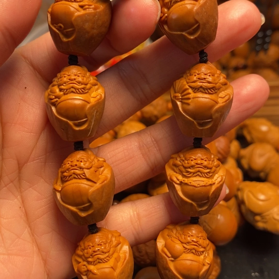 橄榄核手串/手链包衣钟馗