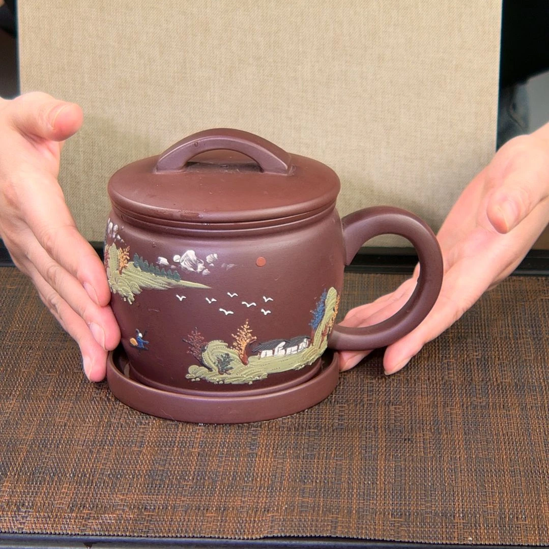 茶杯紫砂高货放漏