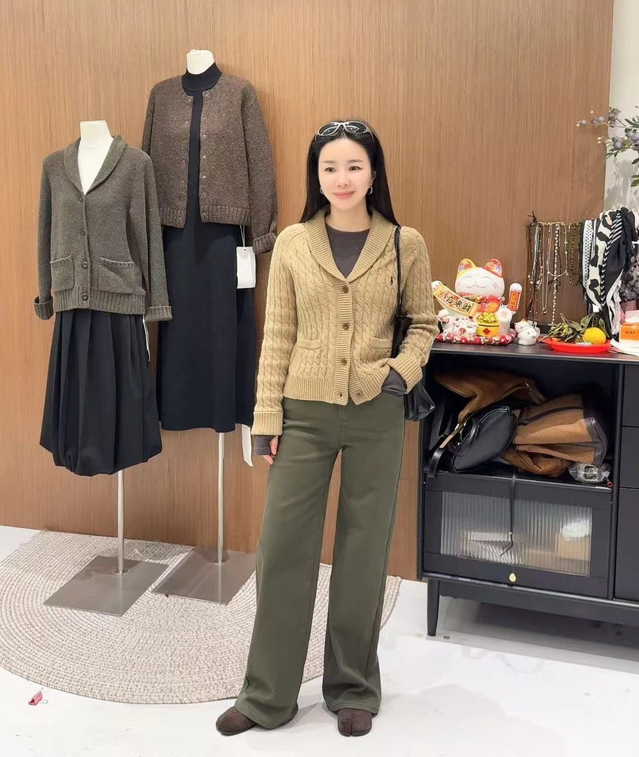 鑫燃KIKI 秋冬洋气厚款加绒高弹百搭显瘦休闲裤 6166 WU
