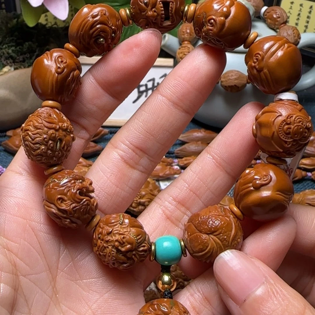 【闪购商品】橄榄核手串火眼金睛恶僧