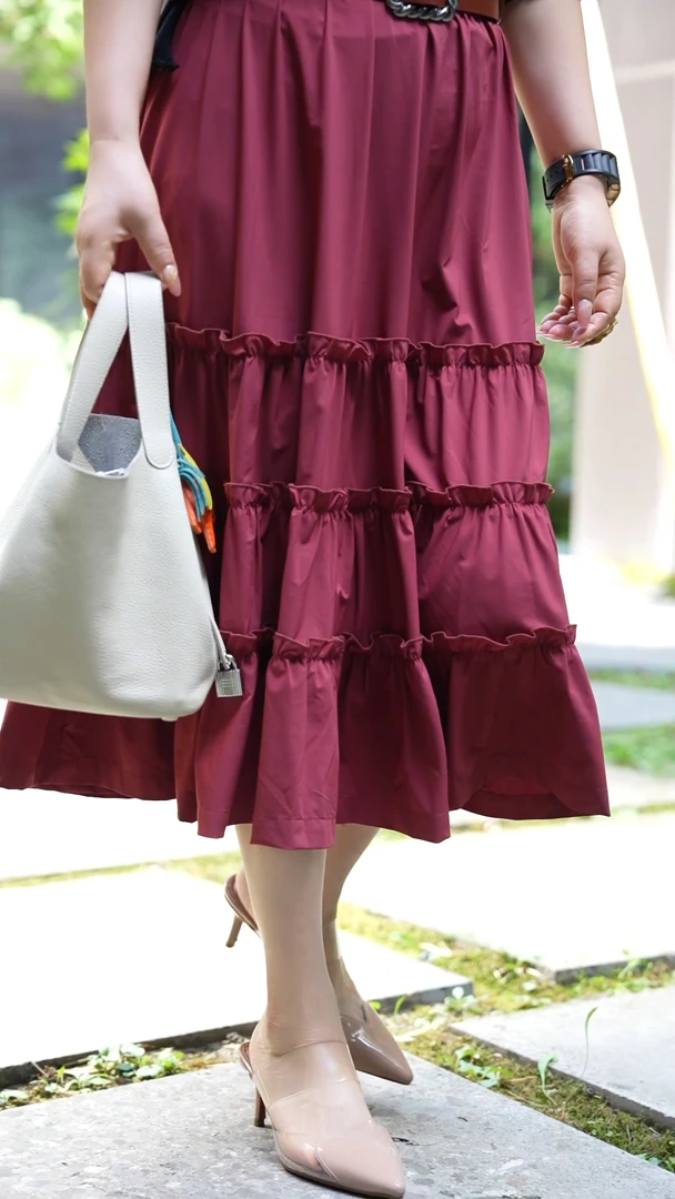 宽海【楠姐姐】蛋糕裙显瘦半身裙