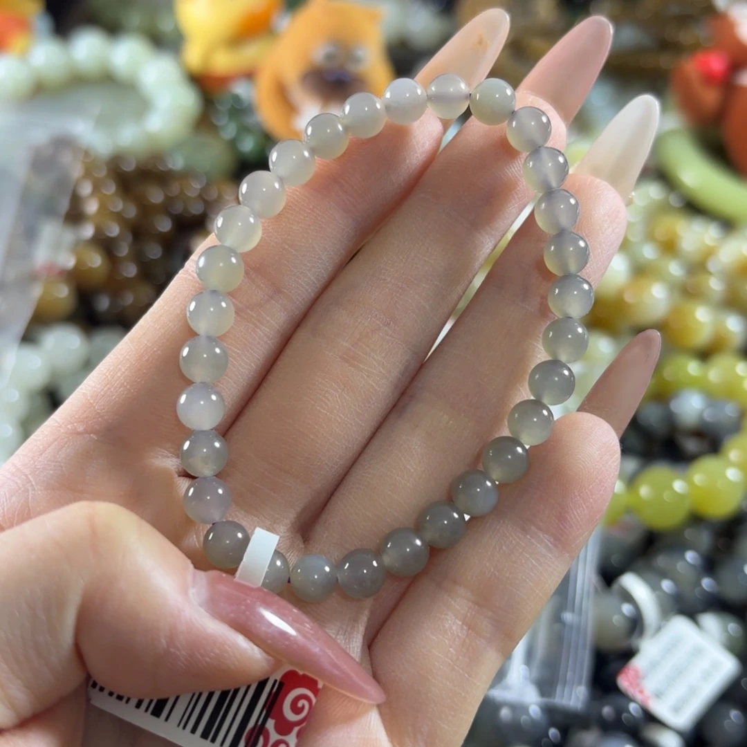 和田玉未镶嵌手链63