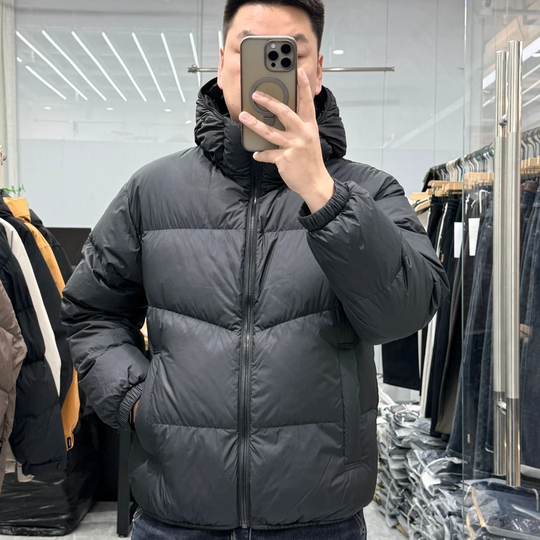 冬季90白鸭绒轻量化连帽泡芙羽绒服2617