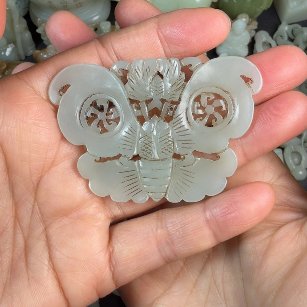 和田玉未镶嵌吊坠(不含链)