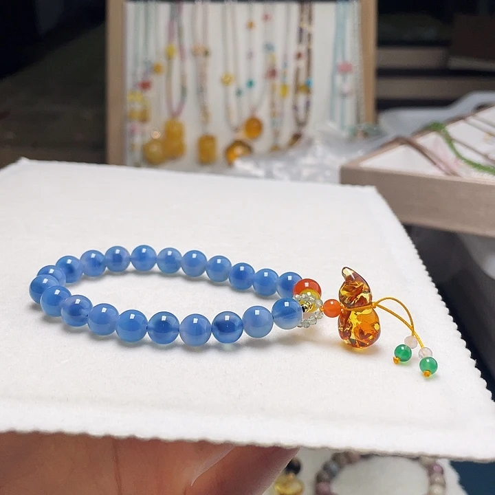 琥珀未镶嵌裸石琥珀手串