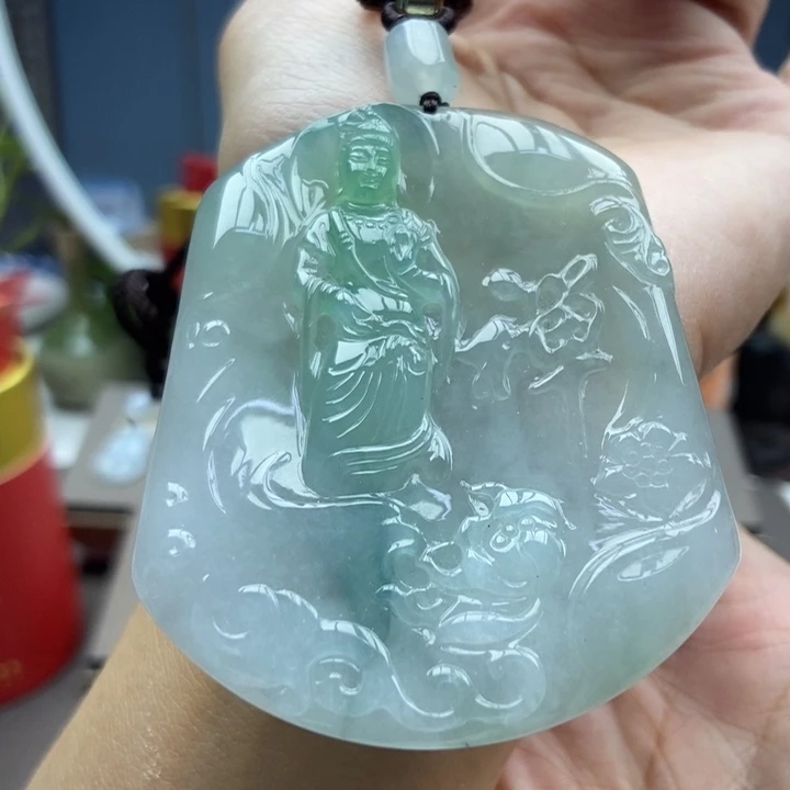 翡翠未镶嵌颈饰吊坠33