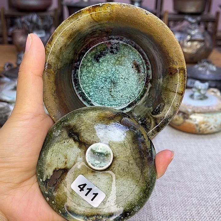 裸柴烧陶瓷手工茶器