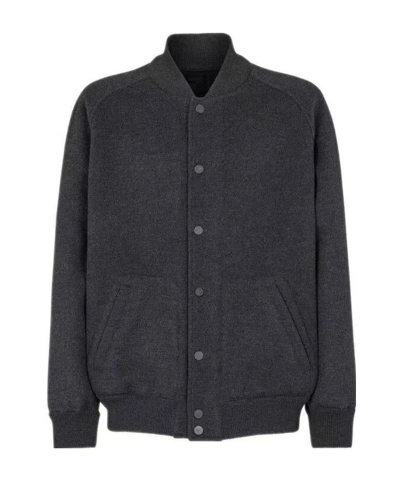 未使用 FENDI/芬迪 FENDI 双面穿飞行员羊毛长袖夹克外套