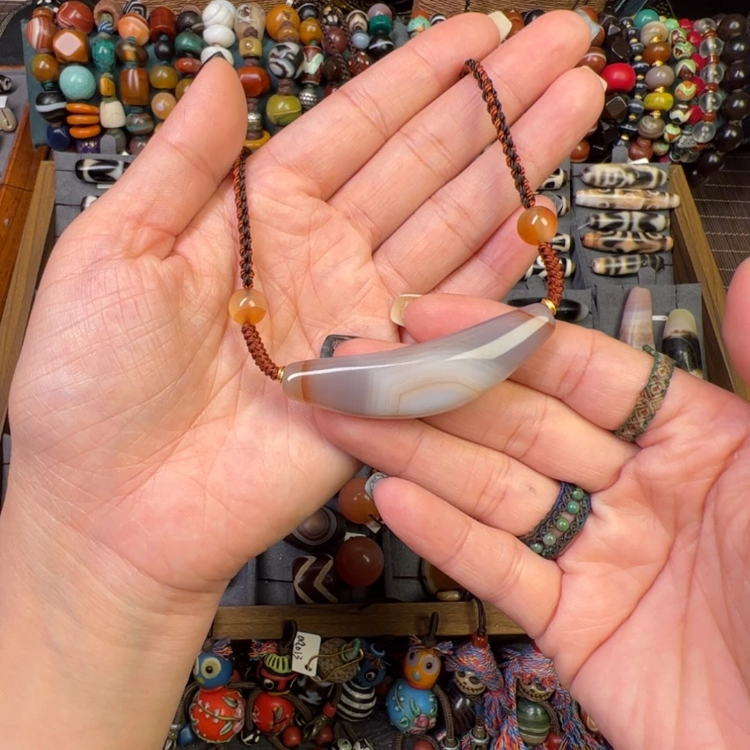 玛瑙/玉髓未镶嵌项链