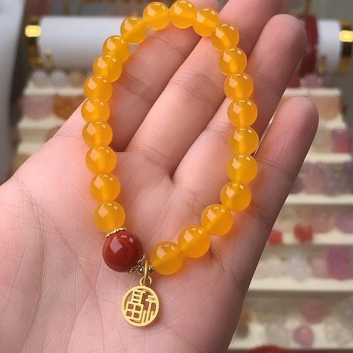 玛瑙/玉髓合金颈饰