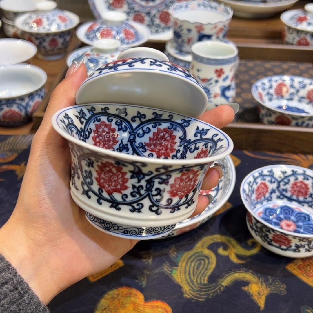 陶瓷摆件景德镇茶器百宝箱