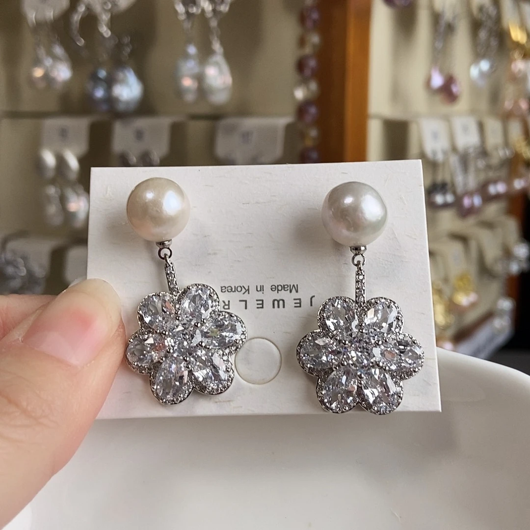 淡水珍珠颈饰合金特价耳饰4647