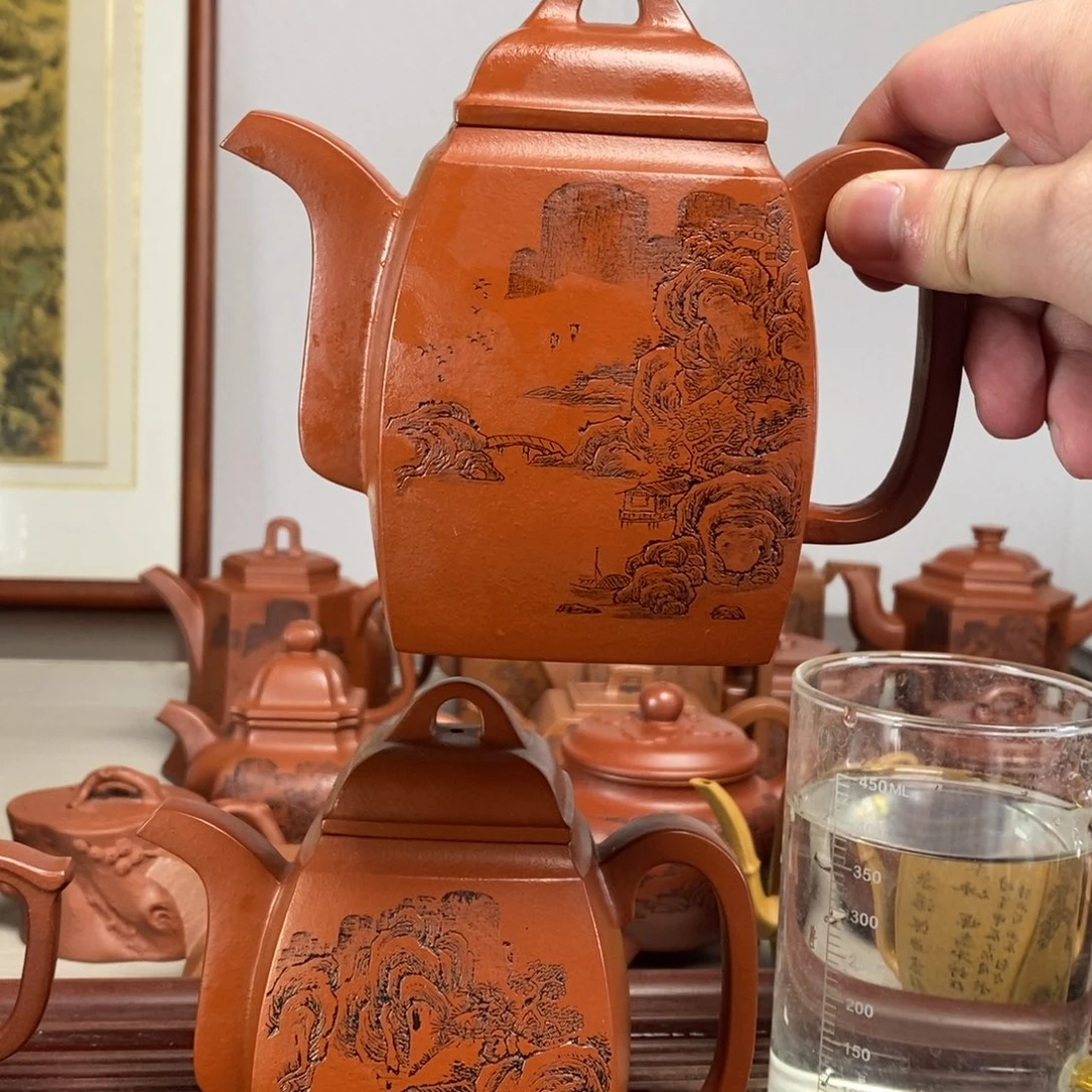 茶壶紫砂似***来原矿泥料传统工艺制作
