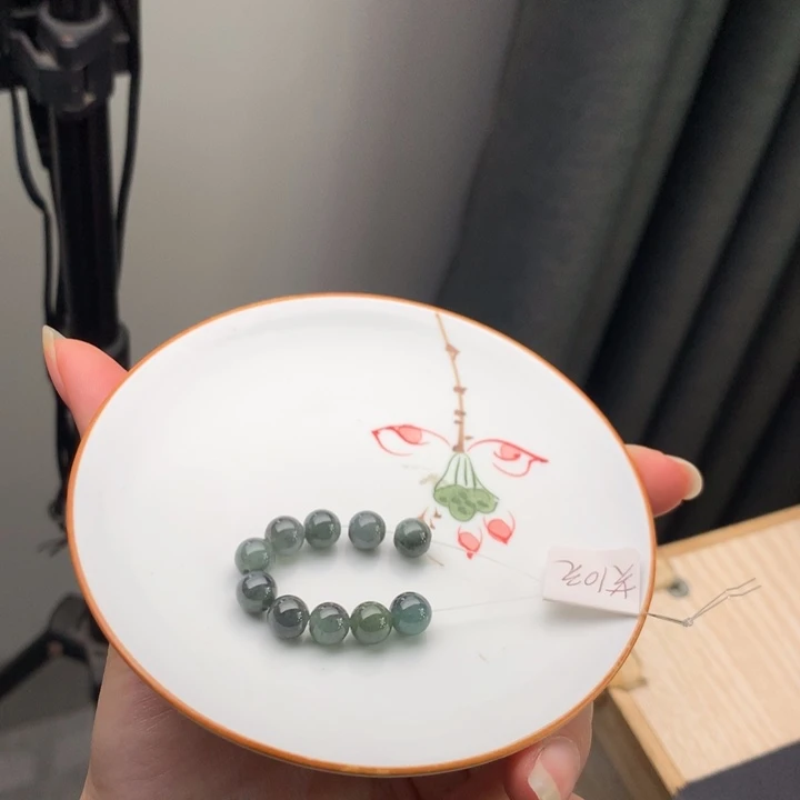 翡翠未镶嵌手链翡翠y1843 卡7.3