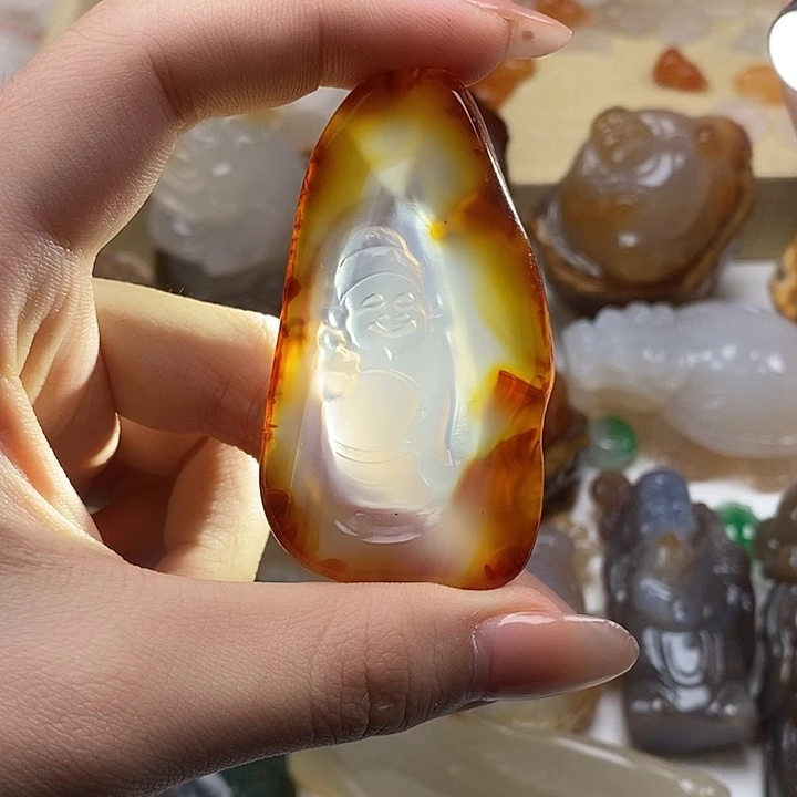 玛瑙/玉髓未镶嵌颈饰