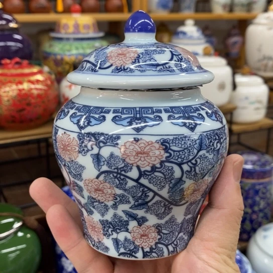 瓷片茶叶罐储物罐