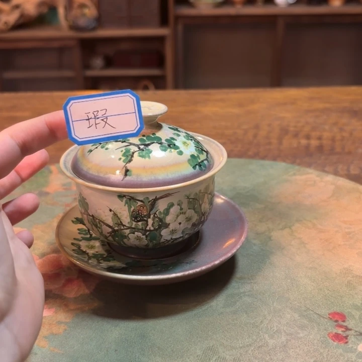柴烧纯手工手绘陶瓷