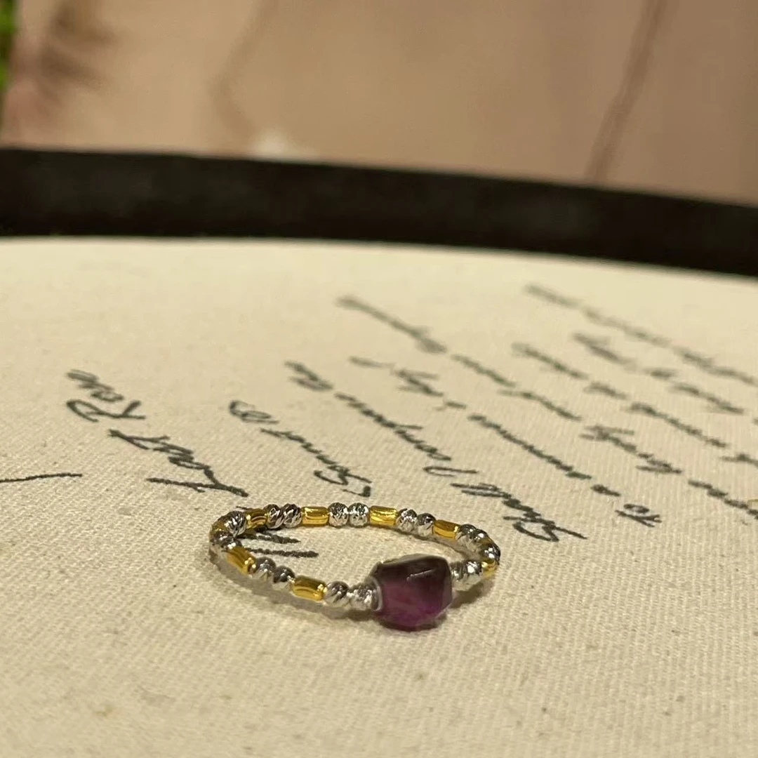 南非舒俱来酱红钻切18k戒指（呦金）AZB10591