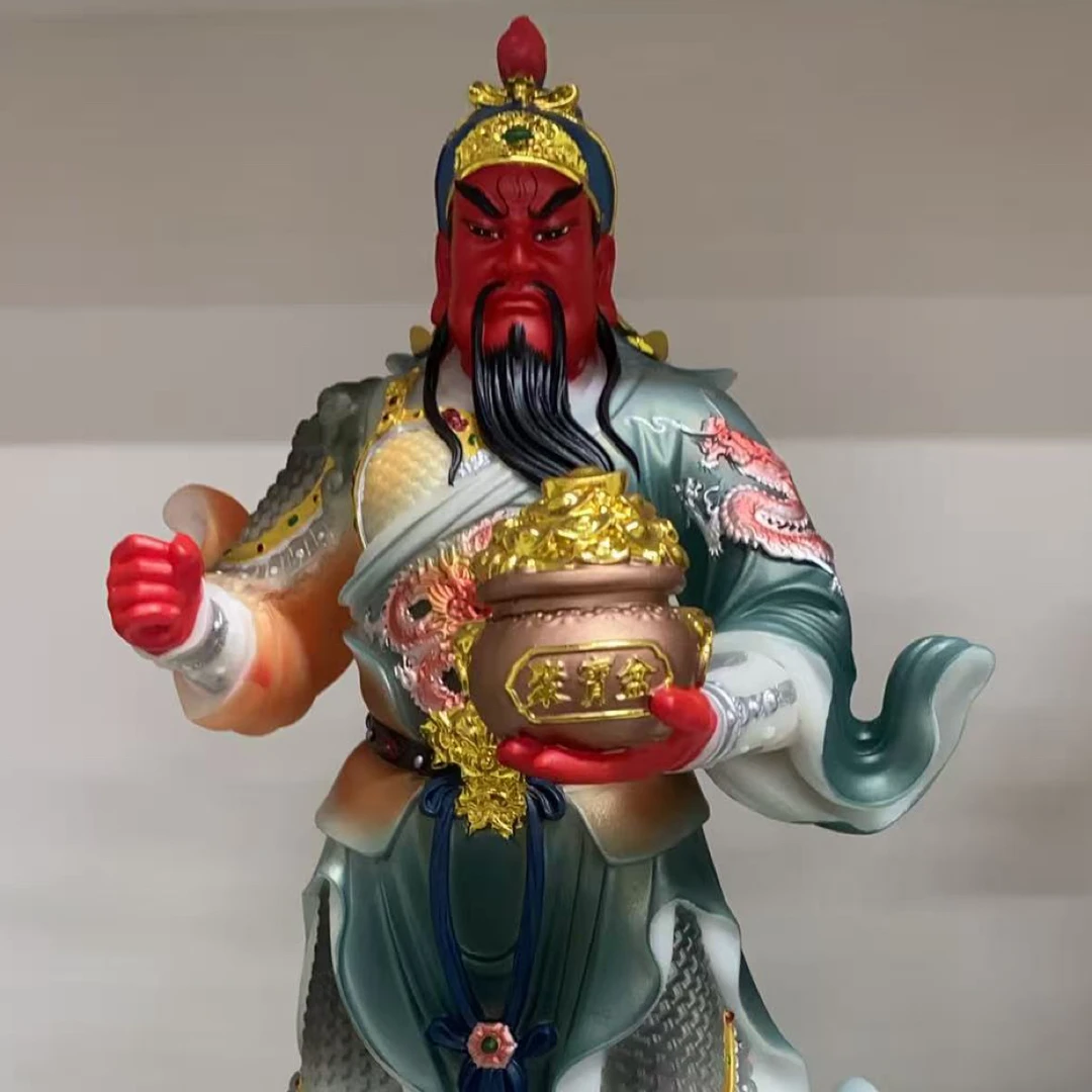 16寸合成汉白玉空心二爷