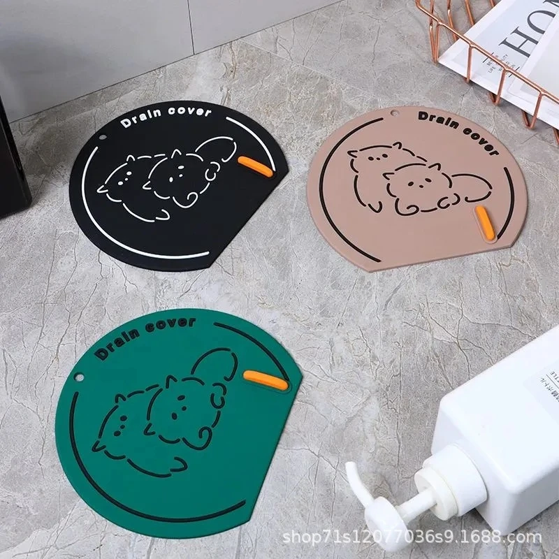 地漏贴密封盖防返臭神器封闭地漏防臭器硅胶垫下水道盖卫生间泰鹿