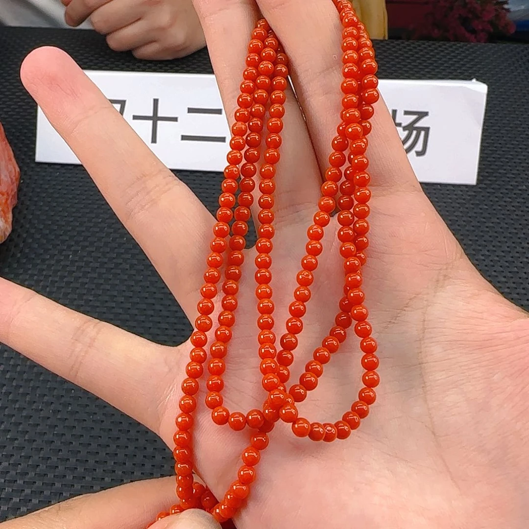 颈饰未镶嵌南红玛瑙阿东寨卡3吊坠绳一条