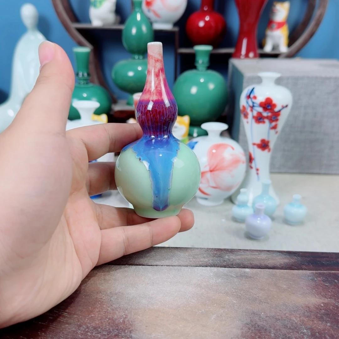 陶瓷手工小花器摆件