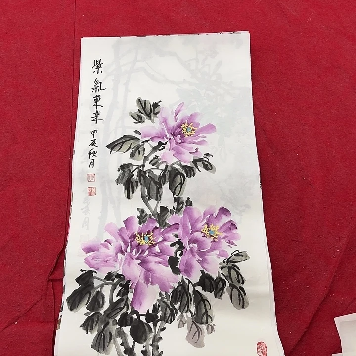 国画花鸟等图案和造型各有