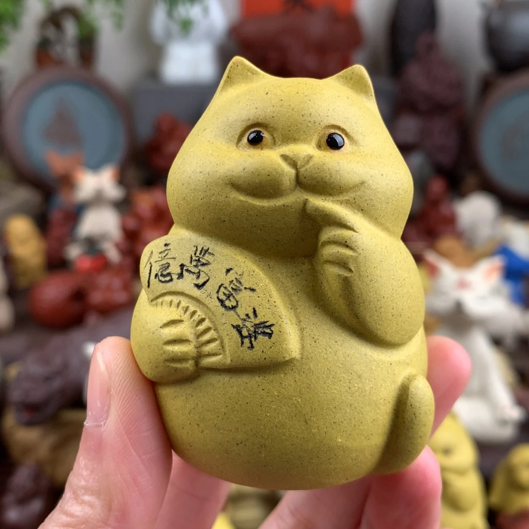 紫砂茶宠富婆招财猫