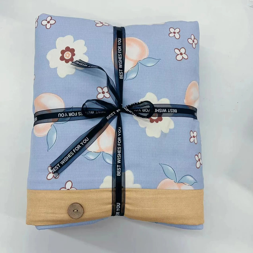 【高货清仓】高端轻奢软糯色织双层纱亲肤四件套-蜜桃果果