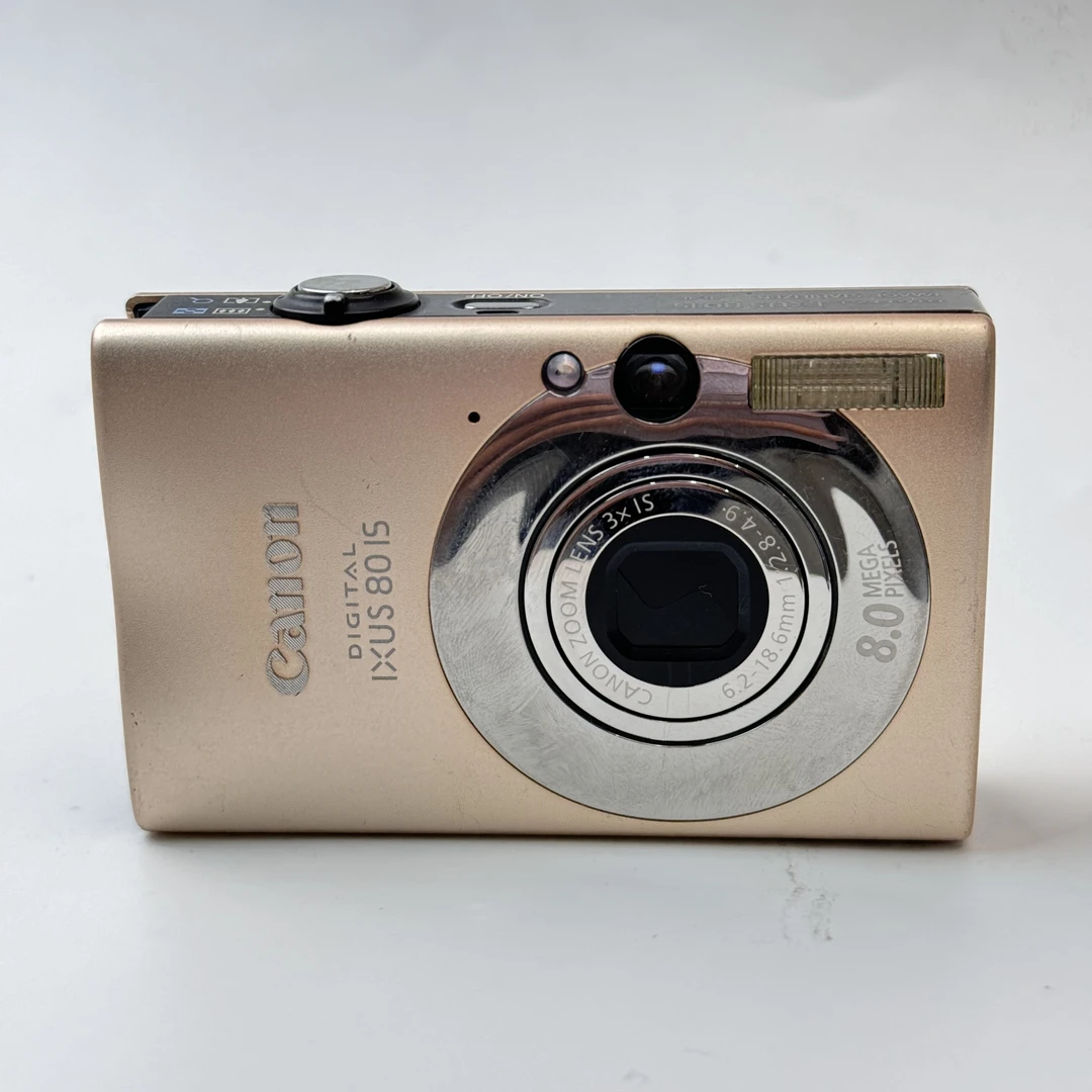 95新 Canon/佳能 ixus80金色800w像素3x光变ccd数码相机