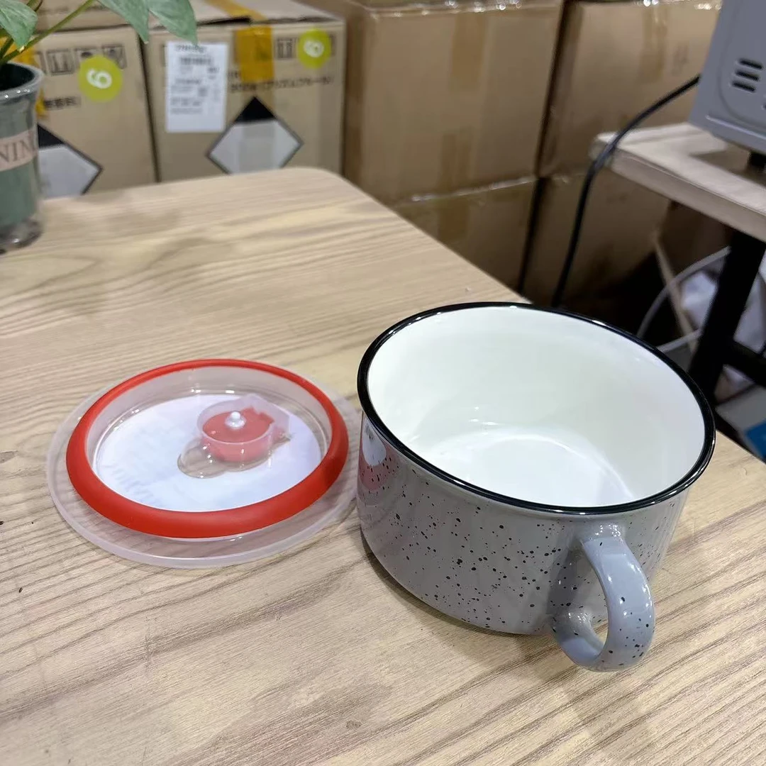 手柄陶瓷碗储存锁鲜碗