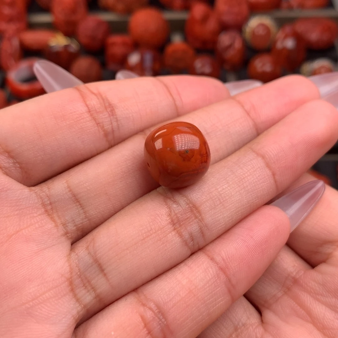 南红玛瑙柿子火焰老型14.1未镶嵌