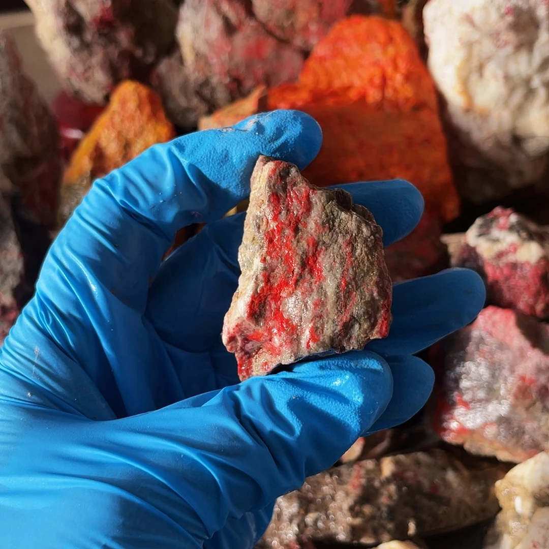 天然辰砂福利朱砂毛料