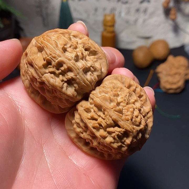 吊坠文玩核桃41白狮子全品