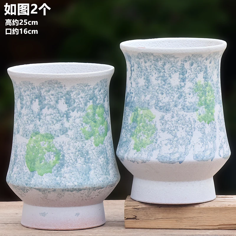 三角梅盆复古透气大口径花盆适合多肉悬崖老桩家用户外庭院阳台