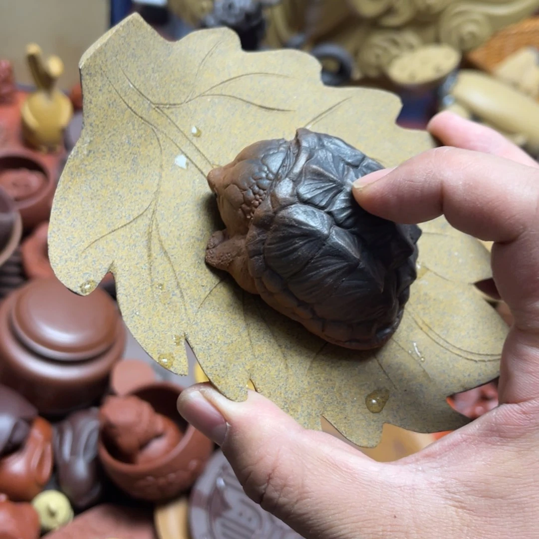 紫砂茶宠紫砂瑕疵